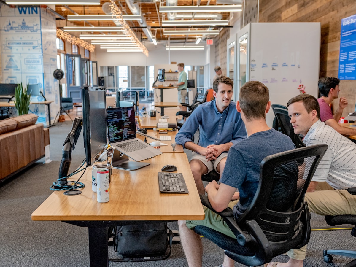 Professionals in a working meeting